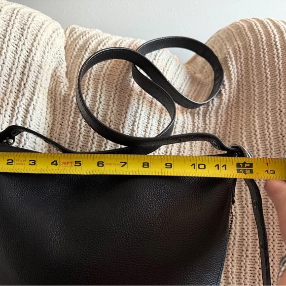 Coach Dufflette Crossbody Shoulder Bag Pebbled Leather Black H1892-21377 - Picture 7 of 14